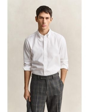 GANT Twill Dress Shirt - White