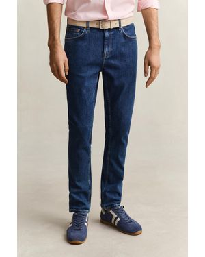 GANT Slim Fit Clean Wash Jeans Semi - Blue