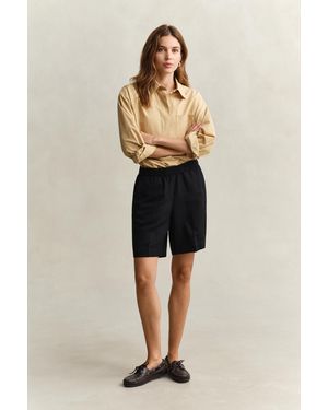 GANT Linen Blend Shorts - Natural