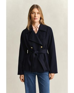 GANT Short Trench Coat Evening - Blue