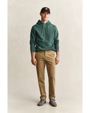 GANT Regular Corduroy Chinos Light Taupe - Green