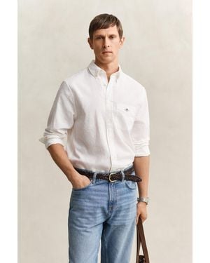 GANT Linen Blend Shirt - White