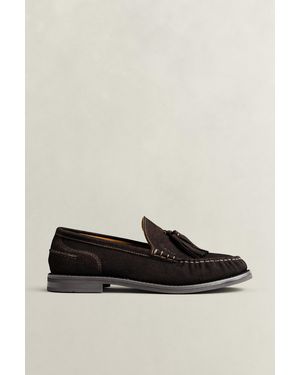 GANT Gracelyn Suede Loafers Weathered - Brown