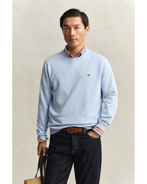 GANT Shield Crew Neck Sweatshirt - Blue