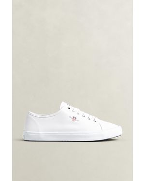 GANT Pillox Cotton Twill Trainers - White