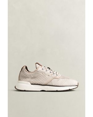 GANT Beeker Mesh Knit Trainers Light Taupe - Natural