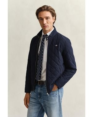 GANT Water-Repellent Quilted Jacket - Blue