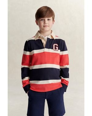 GANT Teens Teen Boys Collegiate Rugger Evening - Red