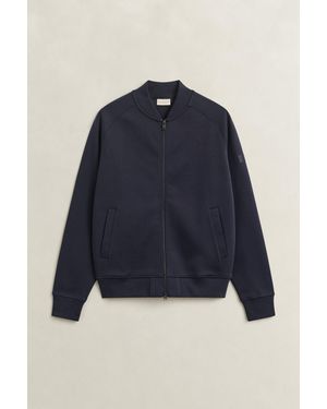 GANT Aviator Zip Sweatshirt Evening - Blue
