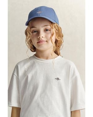 GANT Teens Shield Cap Salty Sea - White