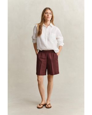 GANT Linen Blend Shorts - Natural