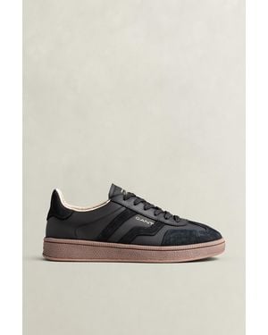 GANT Cuzima Suede Leather Trainers - Black