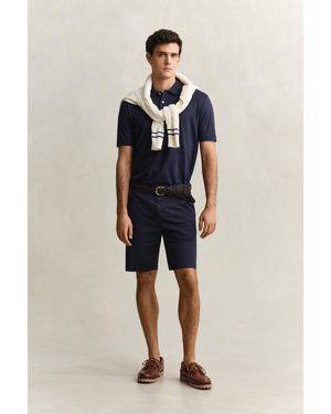 GANT Sunfaded Chino Shorts Evening - Blue
