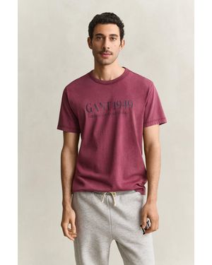 GANT Graphic T-Shirt - Red