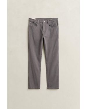 GANT Regular Fit Twill Jeans - Grey