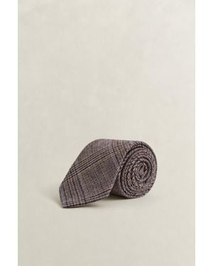 GANT Glen Check Tie Light Taupe - Natural
