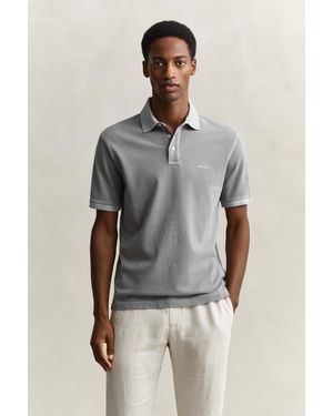GANT Sunfaded Polo Shirt - Grey