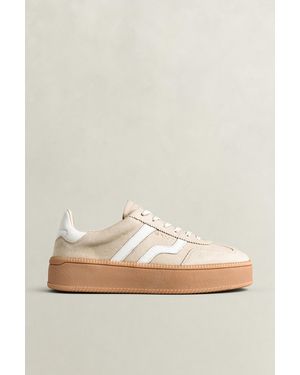 GANT Cuzmani Suede Trainers - Natural