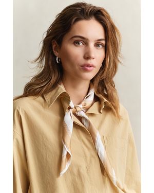 GANT Monogram Silk Scarf - Natural