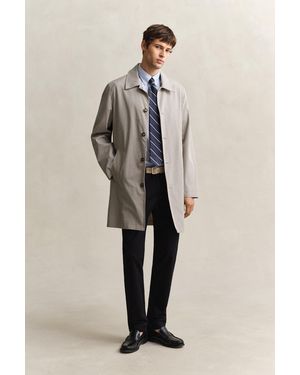 GANT Cotton Blend Car Coat - Natural