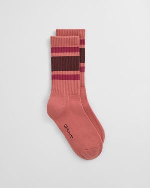 GANT Striped Sport Socks - Red