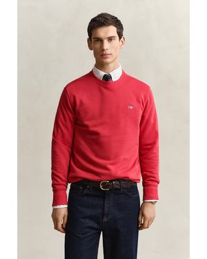 GANT Shield Crew Neck Sweatshirt - Red