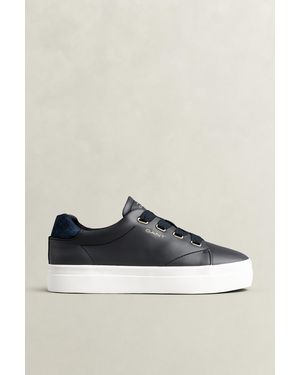 GANT Avona Leather Trainers Marine - Blue