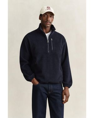 GANT Fleece Sweatshirt Evening - Blue