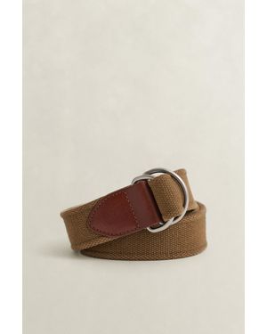 GANT Washed Webbing Belt - Brown