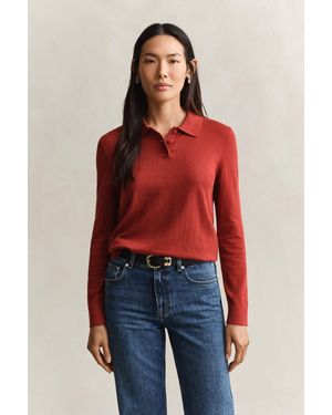 GANT Fine Knitted Jumper - Red
