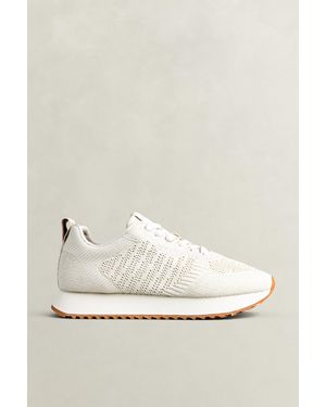 GANT Bevinda Knit Trainers Eggshell - White
