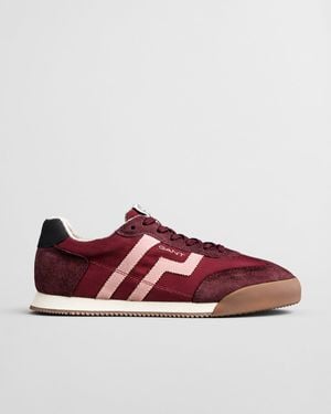 GANT Beylana Suede Trainers - Red