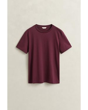 GANT Pima Cotton T-Shirt - Purple
