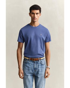 GANT Regular Fit Shield T-Shirt - Blue