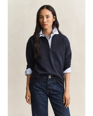 GANT Rugger Sweatshirt Evening - Blue