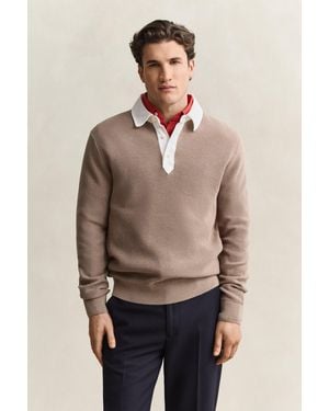 GANT Cotton Merino Rugger - Natural