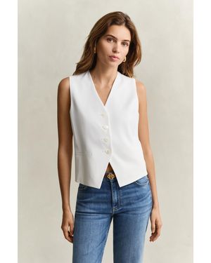 GANT Crepe Vest - Blue