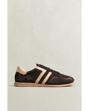 GANT Spearclub Suede Trainers Dark - Brown