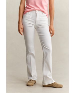 GANT Monogram Flared Jeans Eggshell - Pink