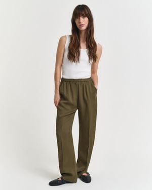 GANT Fluid Trousers - Natural
