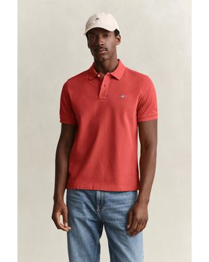 GANT Regular Fit Polo Shirt - Red