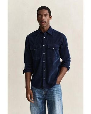 GANT Corduroy Rodeo Shirt - Blue