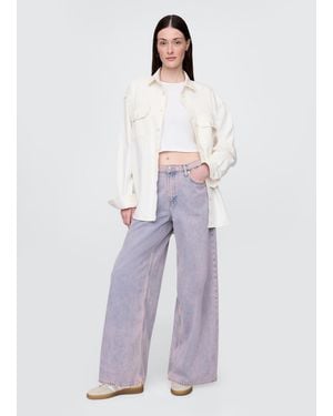 Gap Pantaloni a gamba larga in cotone e Lyocell - Bianco
