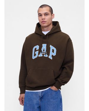 Gap Felpa con logo e cappuccio - Grigio