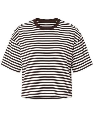 Garage Fluid Crewneck T-Shirt - Brown