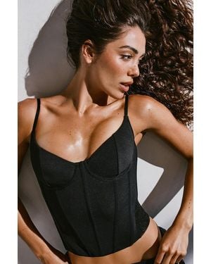 Garage Tate Sweetheart Lace Corset - Black