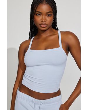 Garage Stretchterry Binding Cami Top - White