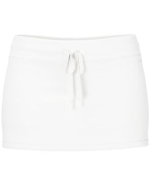 Garage Stretchterry Micro Skort - White