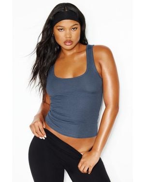 Garage Snatchrib Scoop Tank Top - Blue