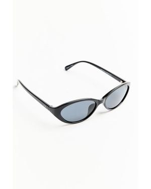 Garage Oval Slim Sunnies - Black